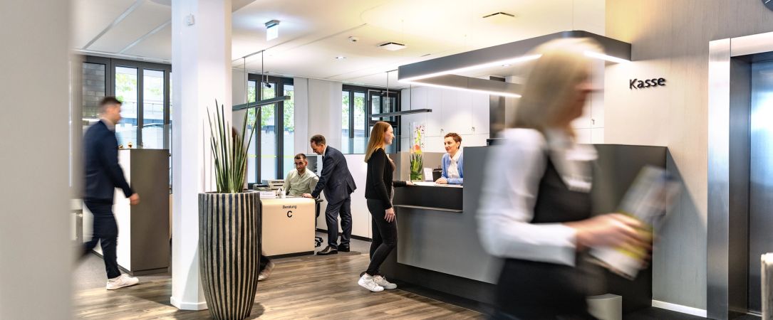 
                  spar+bau Empfngsbereich