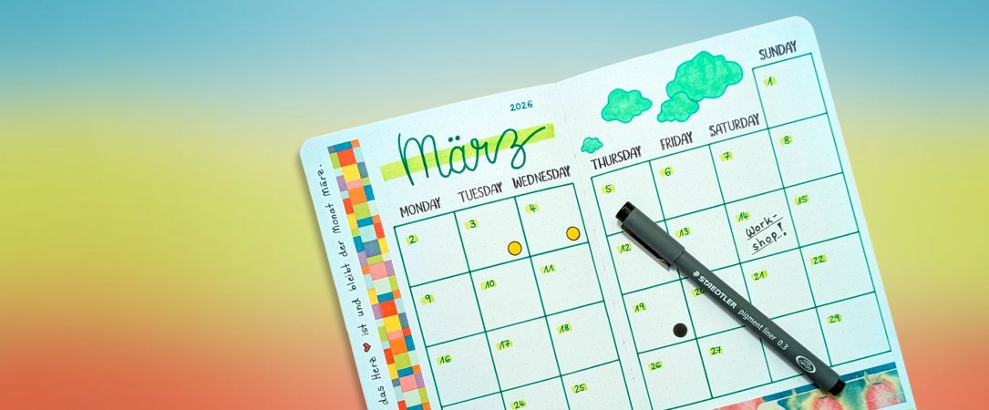 
                  Kreatives Notizbuch selbst gestalten